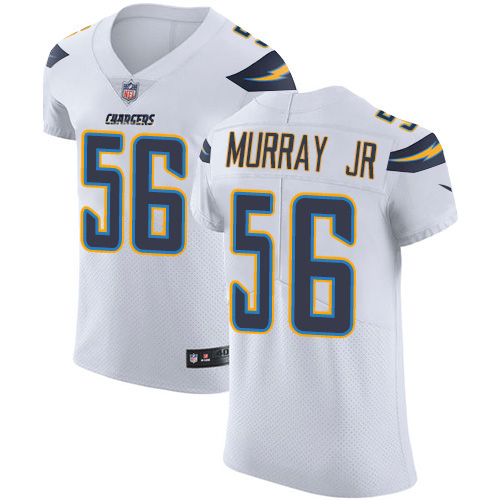 Nike Los Angeles Chargers #56 Kenneth Murray Jr White Men’s Stitched NFL New Elite Jersey