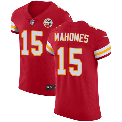 Nike Kansas City Chiefs #15 Patrick Mahomes Red Team Color Men’s Stitched NFL Vapor Untouchable Elite Jersey