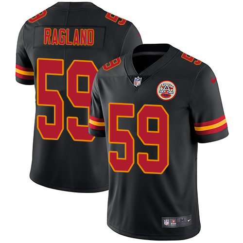 Nike Kansas City Chiefs #59 Reggie Ragland Black Men’s Stitched NFL Limited Rush Jersey