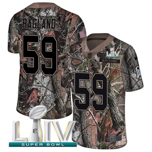 Nike Kansas City Chiefs #59 Reggie Ragland Camo Super Bowl LIV 2020 Men’s Stitched NFL Limited Rush Realtree Jersey