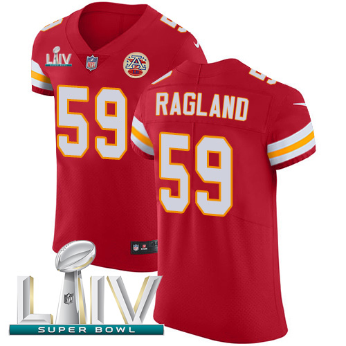 Nike Kansas City Chiefs #59 Reggie Ragland Red Super Bowl LIV 2020 Team Color Men’s Stitched NFL Vapor Untouchable Elite Jersey