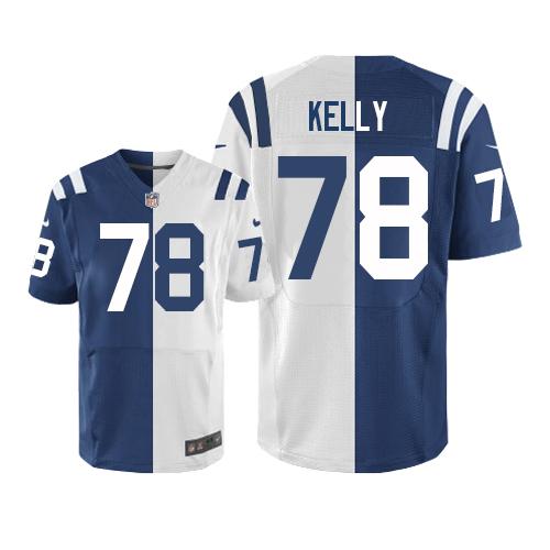 Nike Indianapolis Colts No78 Ryan Kelly Royal Blue Team Color Men's Stitched NFL Limited Therma Long Sleeve Jersey
