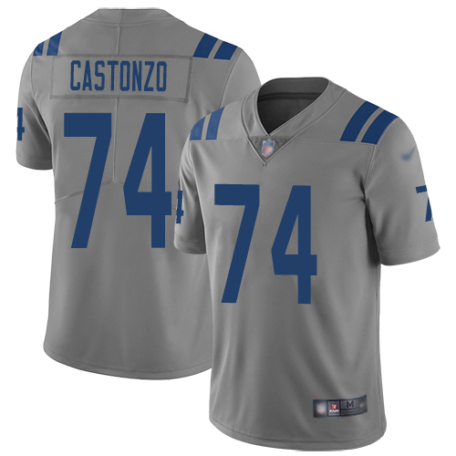 Nike Indianapolis Colts No74 Anthony Castonzo Black Youth Stitched NFL Limited 2016 Salute to Service Jersey
