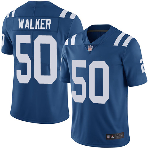 Nike Indianapolis Colts #50 Anthony Walker Royal Blue Team Color Men’s Stitched NFL Vapor Untouchable Limited Jersey