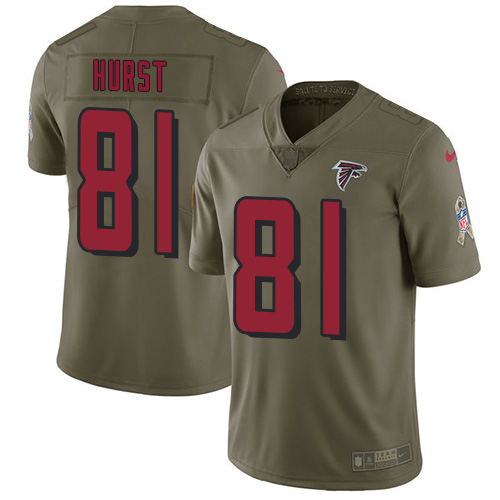 Nike Atlanta Falcons No81 Hayden Hurst Red Team Color Men's Stitched NFL Vapor Untouchable Elite Jersey