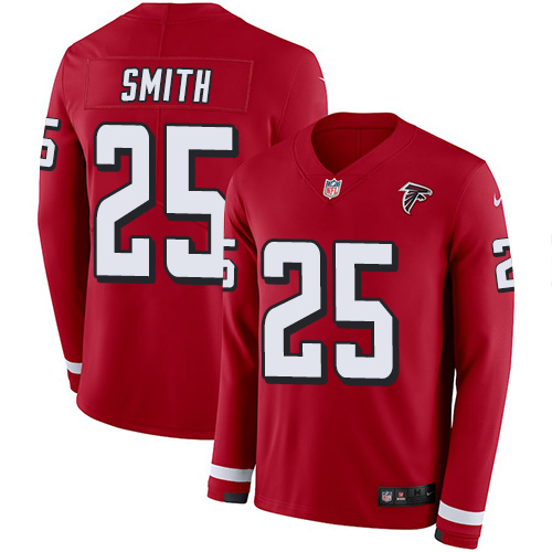 Nike Atlanta Falcons No25 Ito Smith Red Men's Stitched NFL Limited Rush Jersey