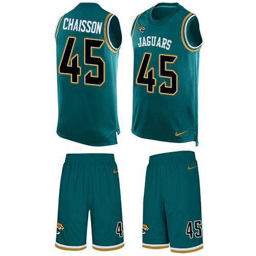 Nike Jacksonville Jaguars #45 K’Lavon Chaisson Teal Green Alternate Men’s Stitched NFL Limited Tank Top Suit Jersey