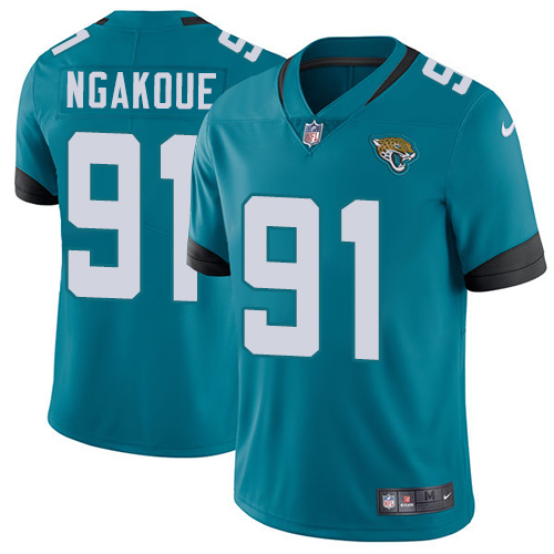 Nike Jacksonville Jaguars #91 Yannick Ngakoue Teal Green Alternate Men’s Stitched NFL Vapor Untouchable Limited Jersey