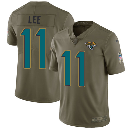 Nike Jacksonville Jaguars #11 Marqise Lee Olive Men’s Stitched NFL Limited 2017 Salute to Service Jersey