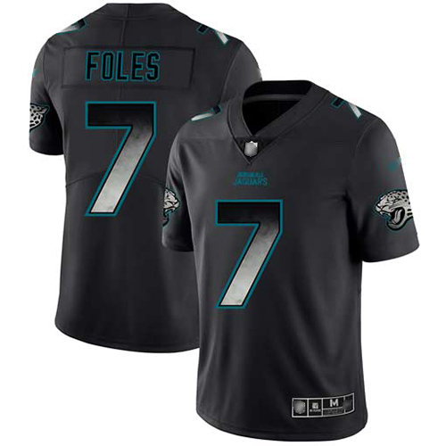 Nike Jacksonville Jaguars #7 Nick Foles Black Men’s Stitched NFL Vapor Untouchable Limited Smoke Fashion Jersey