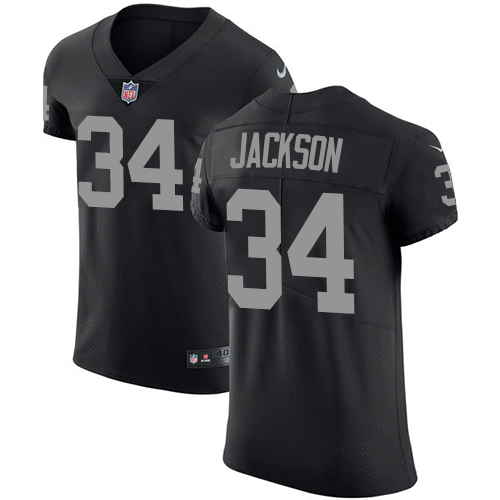 Nike Las Vegas Raiders #34 Bo Jackson Black Team Color Men’s Stitched NFL Vapor Untouchable Elite Jersey