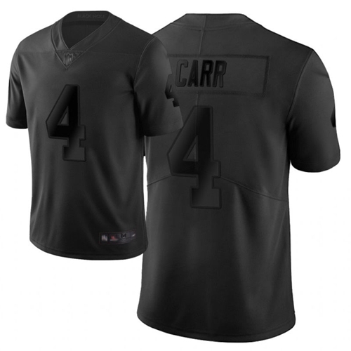 Nike Las Vegas Raiders #4 Derek Carr Black Men’s Stitched NFL Limited City Edition Jersey