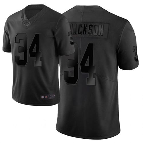 Nike Las Vegas Raiders #34 Bo Jackson Black Men’s Stitched NFL Limited City Edition Jersey