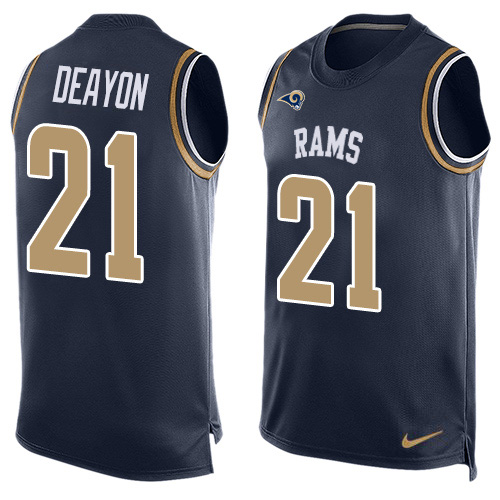 Nike Los Angeles Rams #21 Donte Deayon Navy Blue Team Color Men’s Stitched NFL Limited Tank Top Jersey