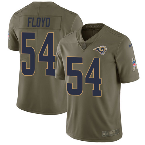 Nike Los Angeles Rams #54 Leonard Floyd Olive Men’s Stitched NFL Limited 2017 Salute To Service Jersey