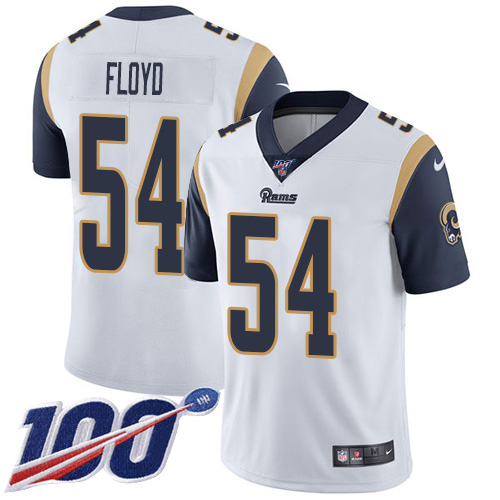 Nike Los Angeles Rams #54 Leonard Floyd White Men’s Stitched NFL 100th Season Vapor Untouchable Limited Jersey