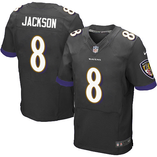 Nike Baltimore Ravens #8 Lamar Jackson Black Alternate Men’s Stitched NFL New Elite Jersey