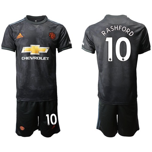 Manchester United #10 Rashford Third Soccer Club Jersey