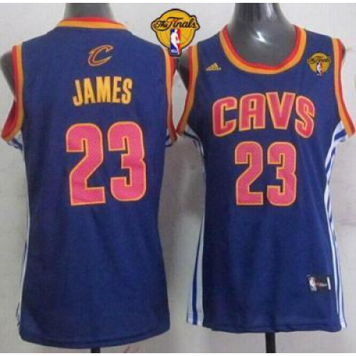 Women’s Cavaliers #23 LeBron James Light Blue The Finals Patch Fashion Stitched NBA Jersey