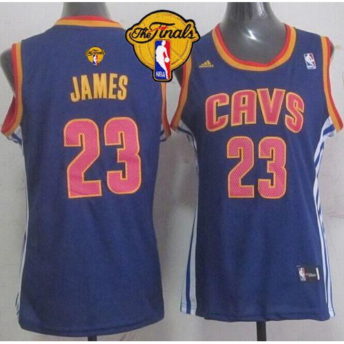 Women’s Cavaliers #23 LeBron James Light Blue The Finals Patch Fashion Stitched NBA Jersey