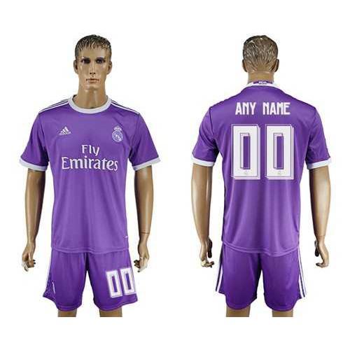 Real Madrid Personalized Away Soccer Club Jersey