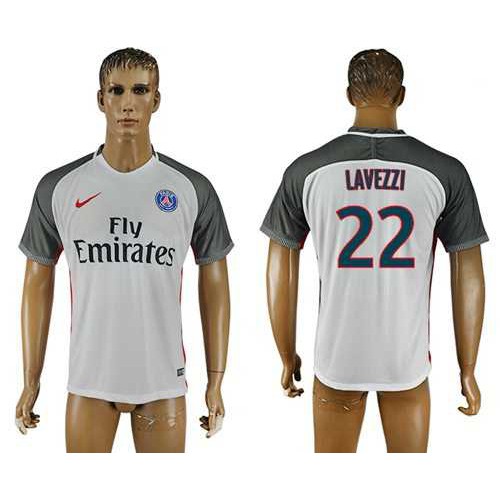 Paris Saint-Germain #22 Lavezzi Away Soccer Club Jersey