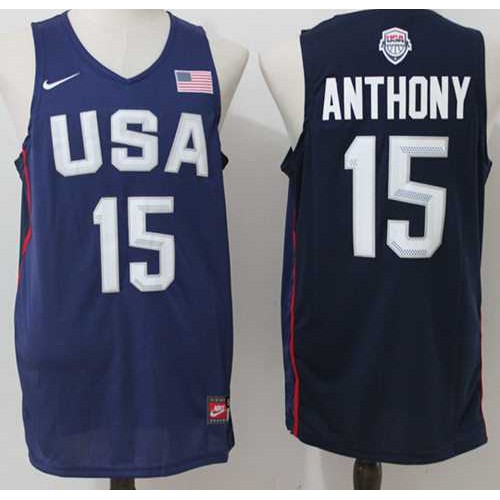 Nike Team USA #15 Carmelo Anthony Navy Blue 2016 Dream Team Stitched NBA Jersey