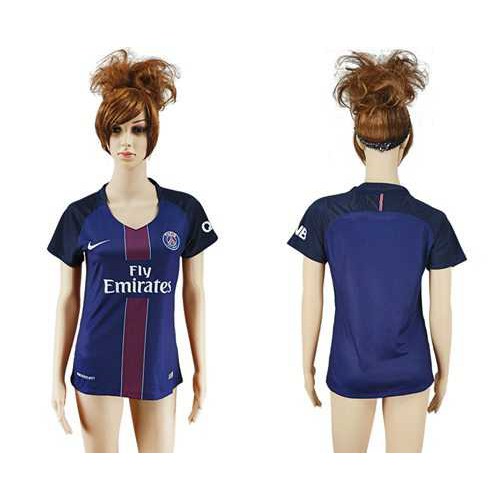 Women’s Paris Saint-Germain Blank Home Soccer Club Jersey