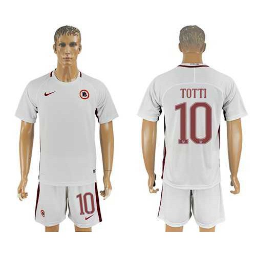 Roma #10 Totti Away Soccer Club Jersey