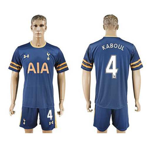 Tottenham Hotspur #4 Kaboul Away Soccer Club Jersey
