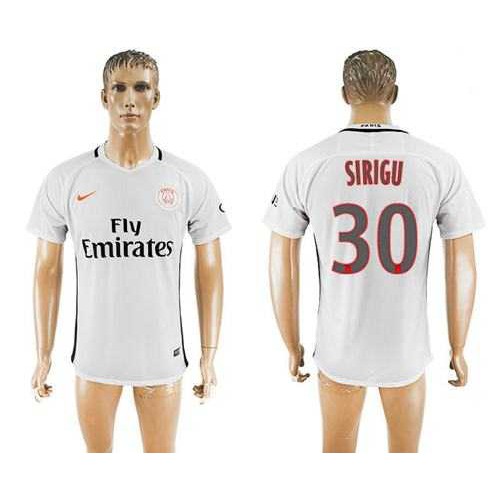 Paris Saint-Germain #30 Sirigu Sec Away Soccer Club Jersey