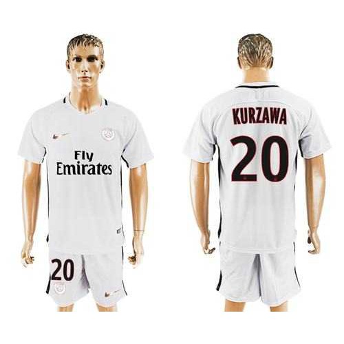 Paris Saint-Germain #20 Kurzawa Sec Away Soccer Club Jersey