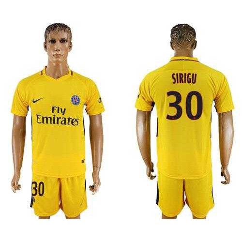 Paris Saint-Germain #30 Sirigu Away Soccer Club Jersey