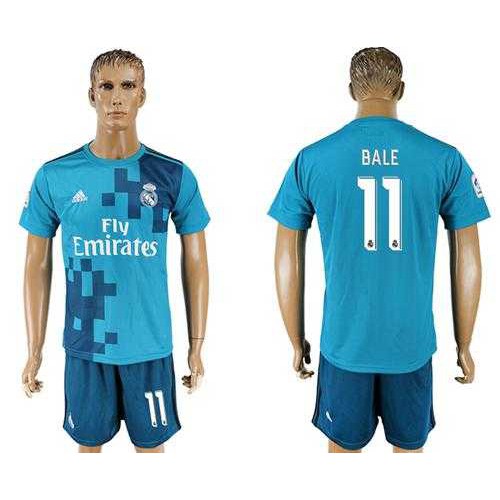 Real Madrid #11 Bale Sec Away Soccer Club Jersey
