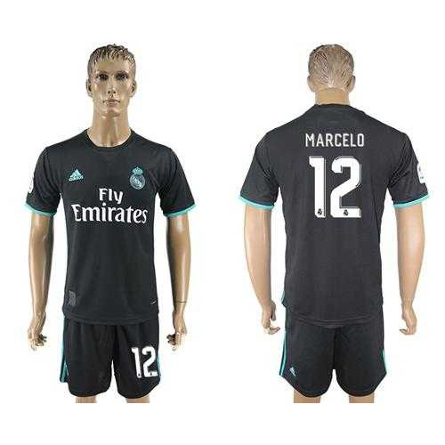Real Madrid #12 Marcelo Away Soccer Club Jersey
