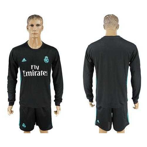Real Madrid Blank Away Long Sleeves Soccer Club Jersey