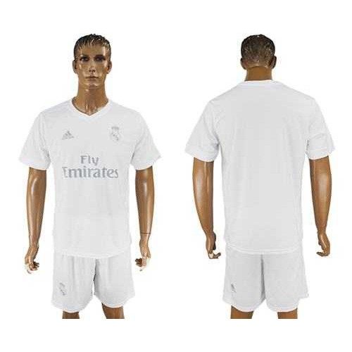 Real Madrid Blank Marine Environmental Protection Home Soccer Club Jersey