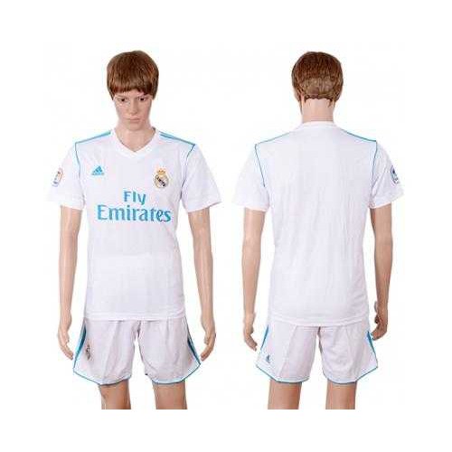 Real Madrid Blank White Home Soccer Club Jersey
