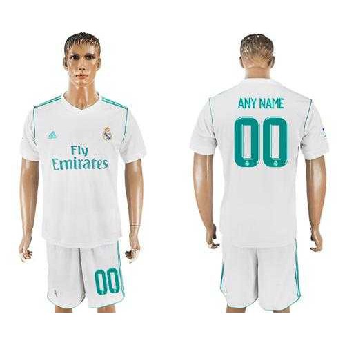 Real Madrid Personalized Home Soccer Club Jersey