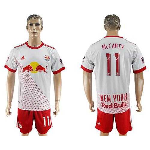 Red Bull #11 McCARTY White Home Soccer Club Jersey