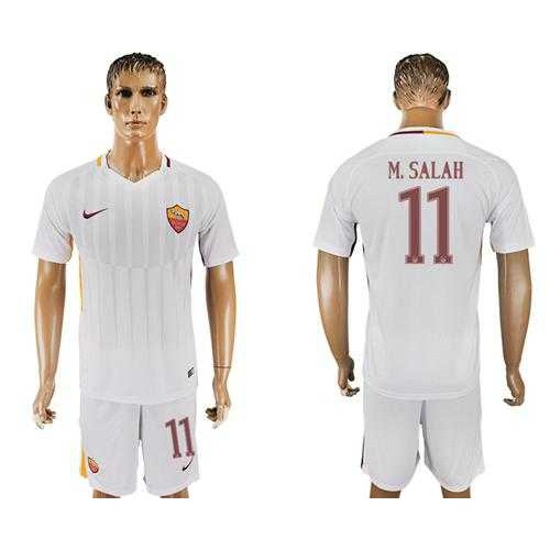 Roma #11 M.Salah Away Soccer Club Jersey