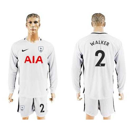 Tottenham Hotspur #2 Walker Home Long Sleeves Soccer Club Jersey