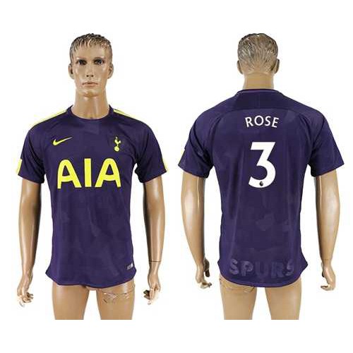 Tottenham Hotspur #3 Rose Sec Away Soccer Club Jersey