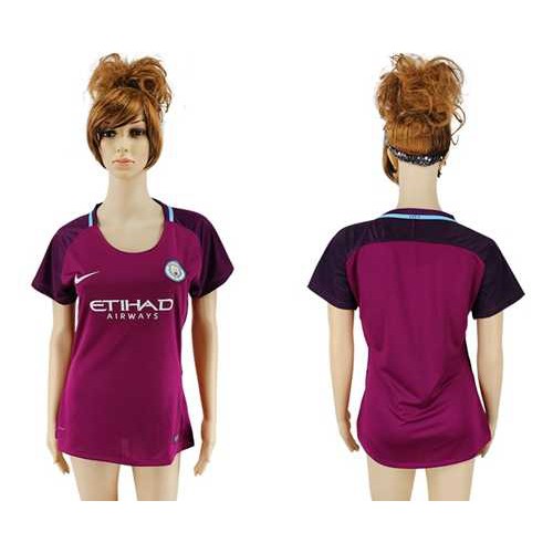Women’s Manchester City Blank Away Soccer Club Jersey