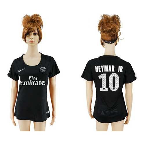 Women’s Paris Saint-Germain #10 Neymar Jr Sec Away Soccer Club Jersey
