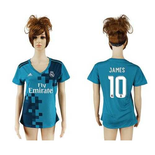 Women’s Real Madrid #10 James Sec Away Soccer Club Jersey