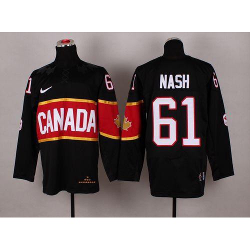 Olympic 2014 CA. #61 Rick Nash Black Stitched NHL Jersey