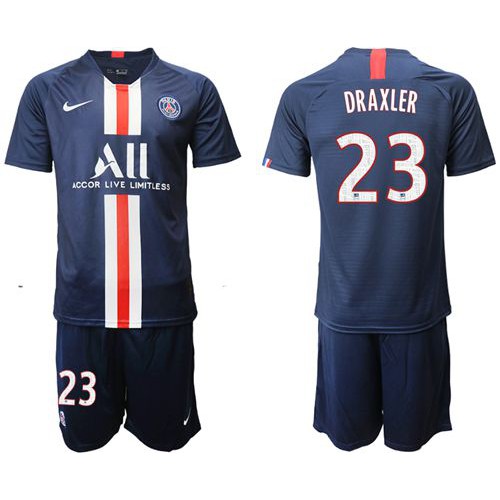 Paris Saint-Germain #23 Draxler Home Soccer Club Jersey