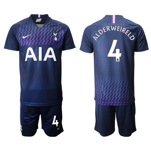 Tottenham Hotspur #4 Alderweireld Away Soccer Club Jersey