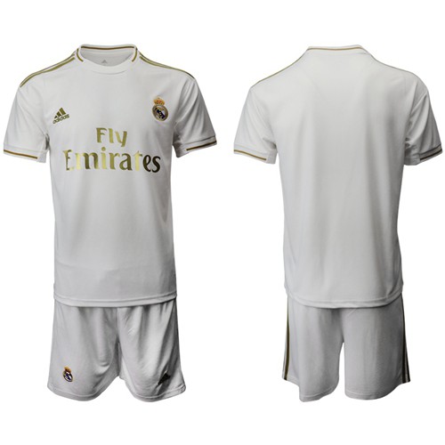 Real Madrid Blank White Home Soccer Club Jersey